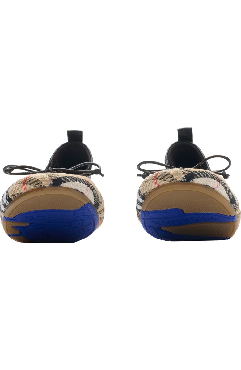 Burberry Check Fawn Ballerinas, Alternate, color, Sand Beige