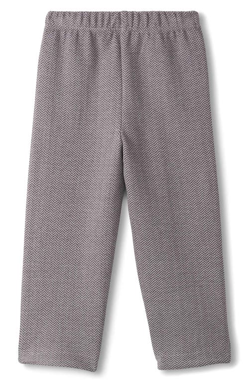 Hatley Herringbone Pleated Pull-on Pants In Brown