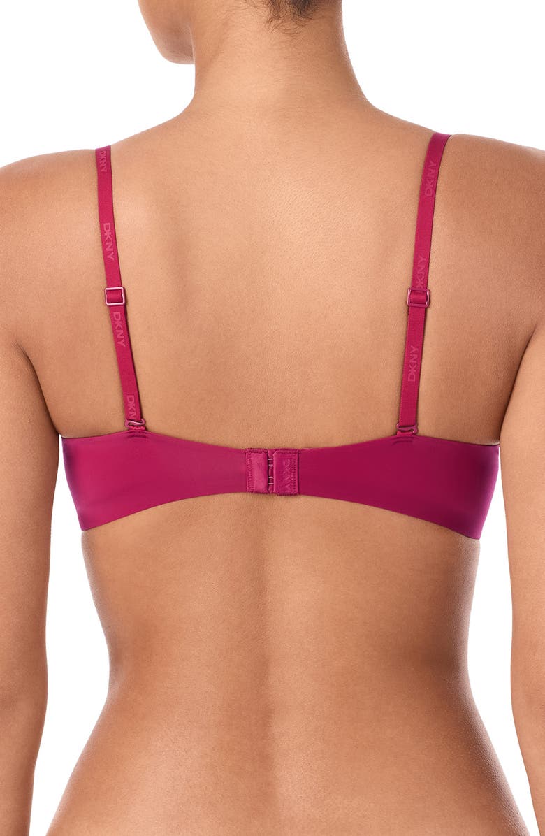DKNY Underwire Convertible T-Shirt Bra, Alternate, color, Red Plum