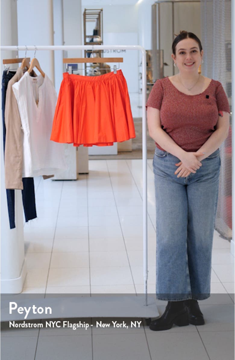 Gaia Cotton Poplin Miniskirt, sales video thumbnail