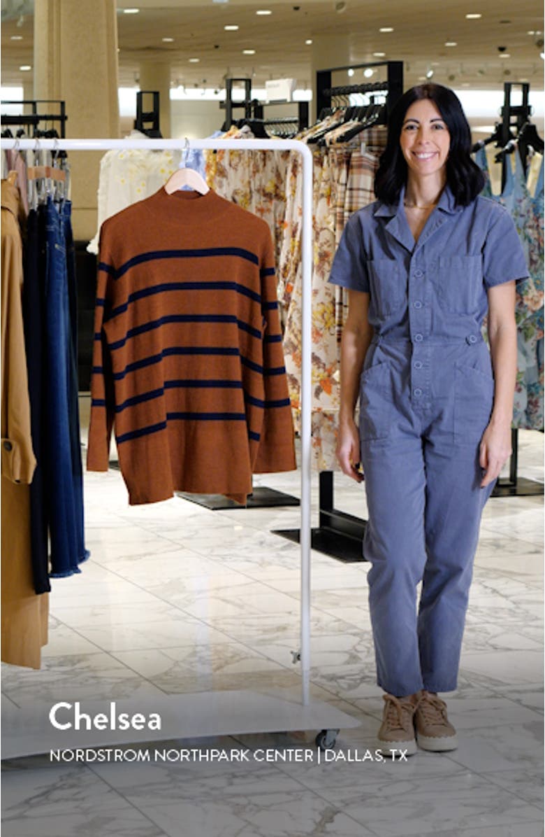 Sarabeth Stripe Tunic Sweater, sales video thumbnail