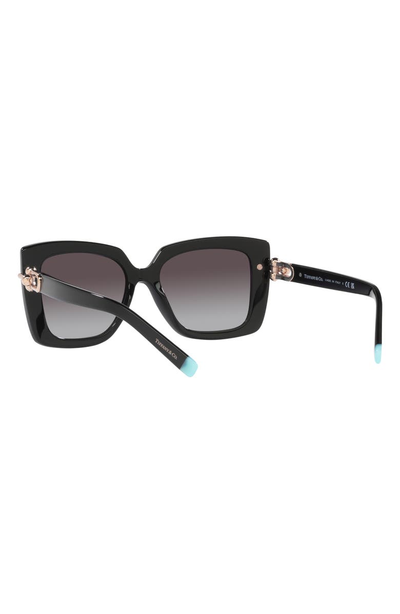 Tiffany & Co. 53mm Gradient Butterfly Sunglasses, Alternate, color, Black