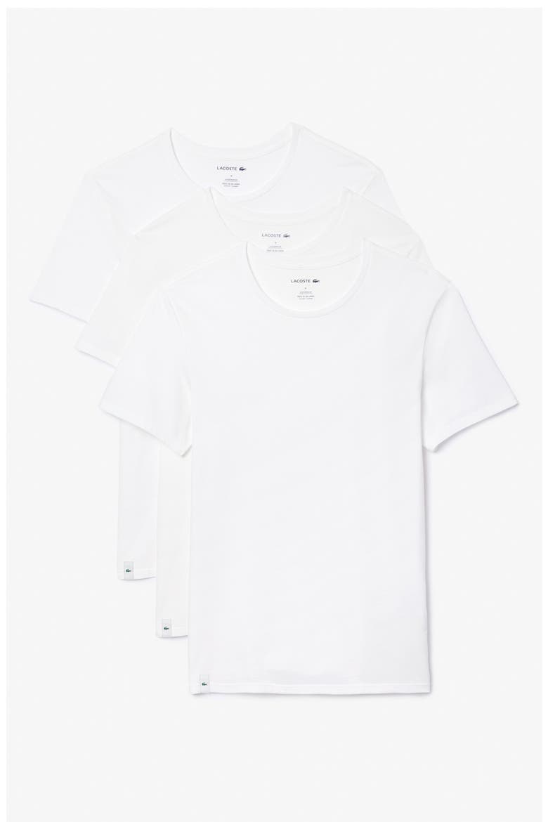 Men's 3-Pack Slim Fit Crewneck T-Shirts, Alternate, color, 001 WHITE