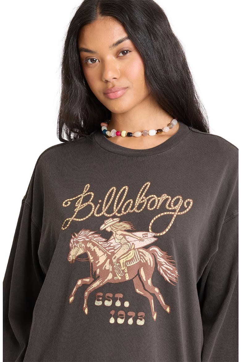 Familiar Roads Long Sleeve Graphic Tee, Alternate, color, OFF BLACK