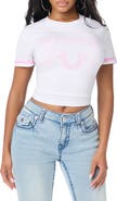 True Religion Faded Logo Graphic Baby Tee