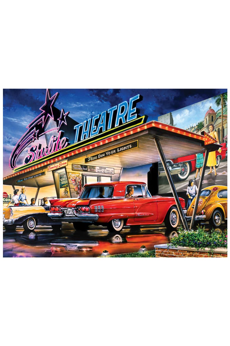 Starlite Drive-In 550 Piece Puzzle, Alternate, color, Multicolor