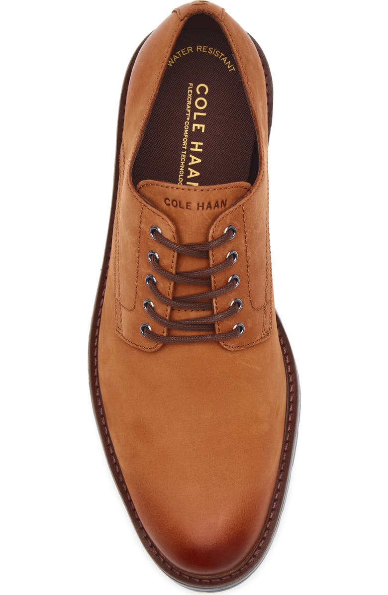 Cole Haan Chamberlin Grand Plain Toe Derby, Alternate, color, British Tan Nubuck / Black