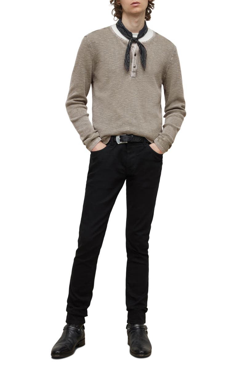 John Varvatos Nashville Cotton Waffle Henley, Alternate, color, 