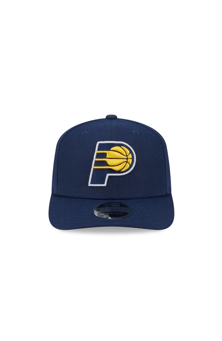 New Era Men's New Era Navy Indiana Pacers Core Logo 9SEVENTY Stretch-Snap Hat, Alternate, color, Navy