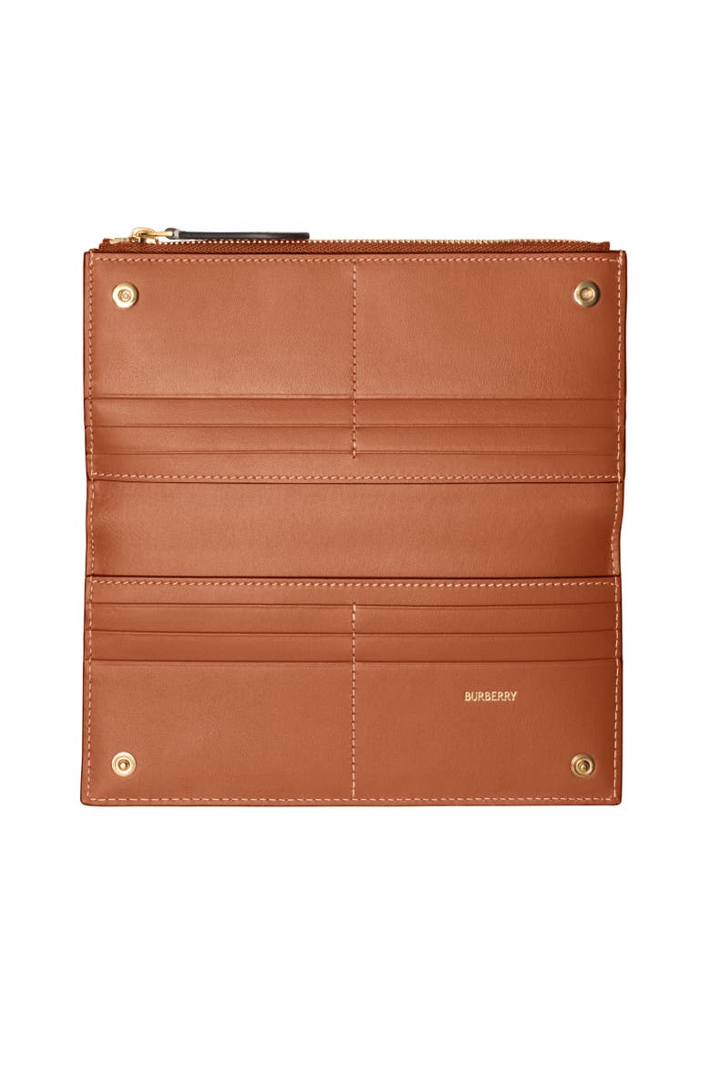 Large Check Bifold Wallet, Alternate, color, Archive beige/briar brown