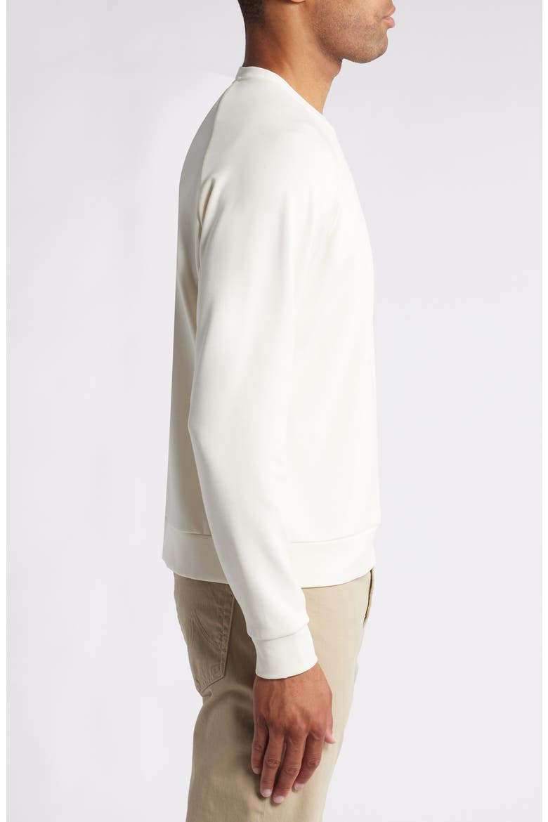 V-Stitch Performance Crewneck Sweatshirt, Alternate, color, OFF WHITE