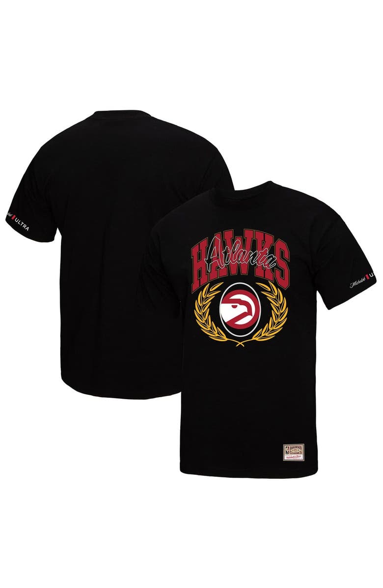 Mitchell & Ness Men's Mitchell & Ness Black Atlanta Hawks NBA x Michelob Ultra Rewind II T-Shirt, Alternate, color, 
