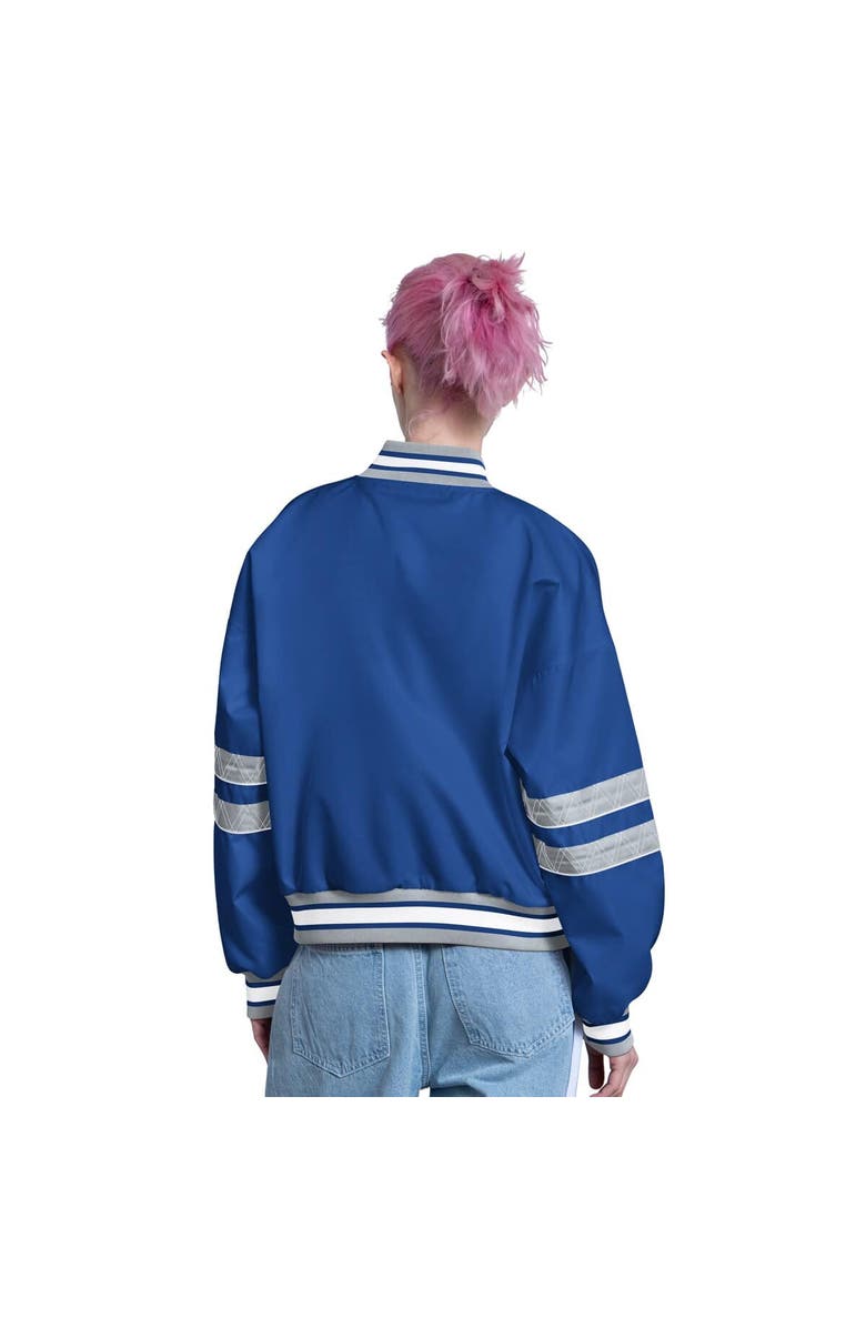 STARTER Women's Starter  Royal Los Angeles Dodgers Interception Full-Snap Varsity Jacket, Alternate, color, Royal