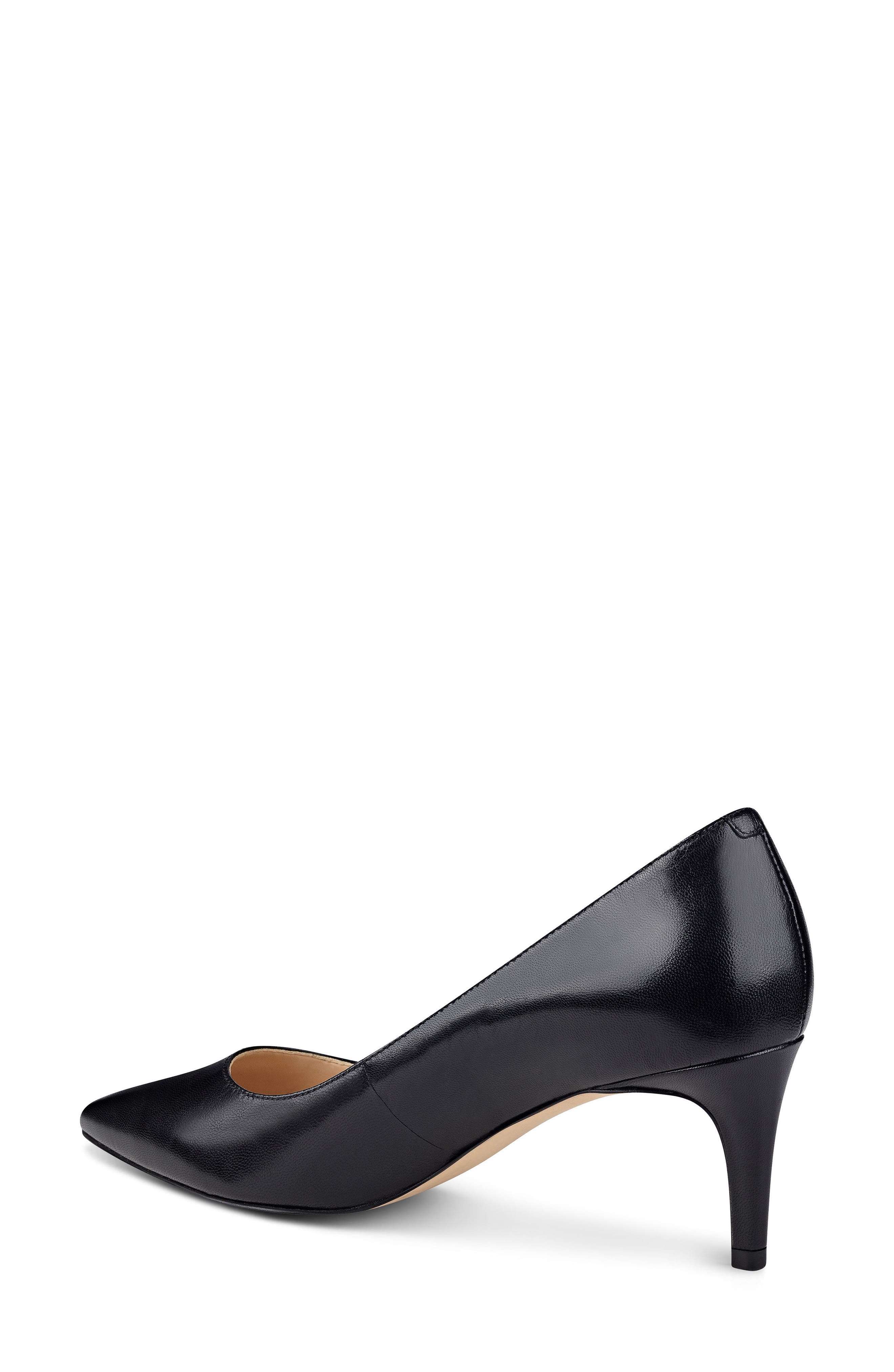 Smith Pointy Toe Pump, Alternate, color, BLACK LEATHER