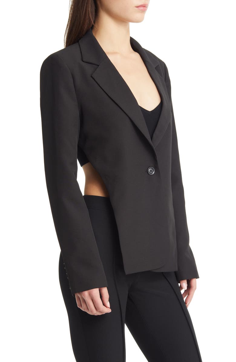 AZALEA WANG Open Back Blazer, Alternate, color, 