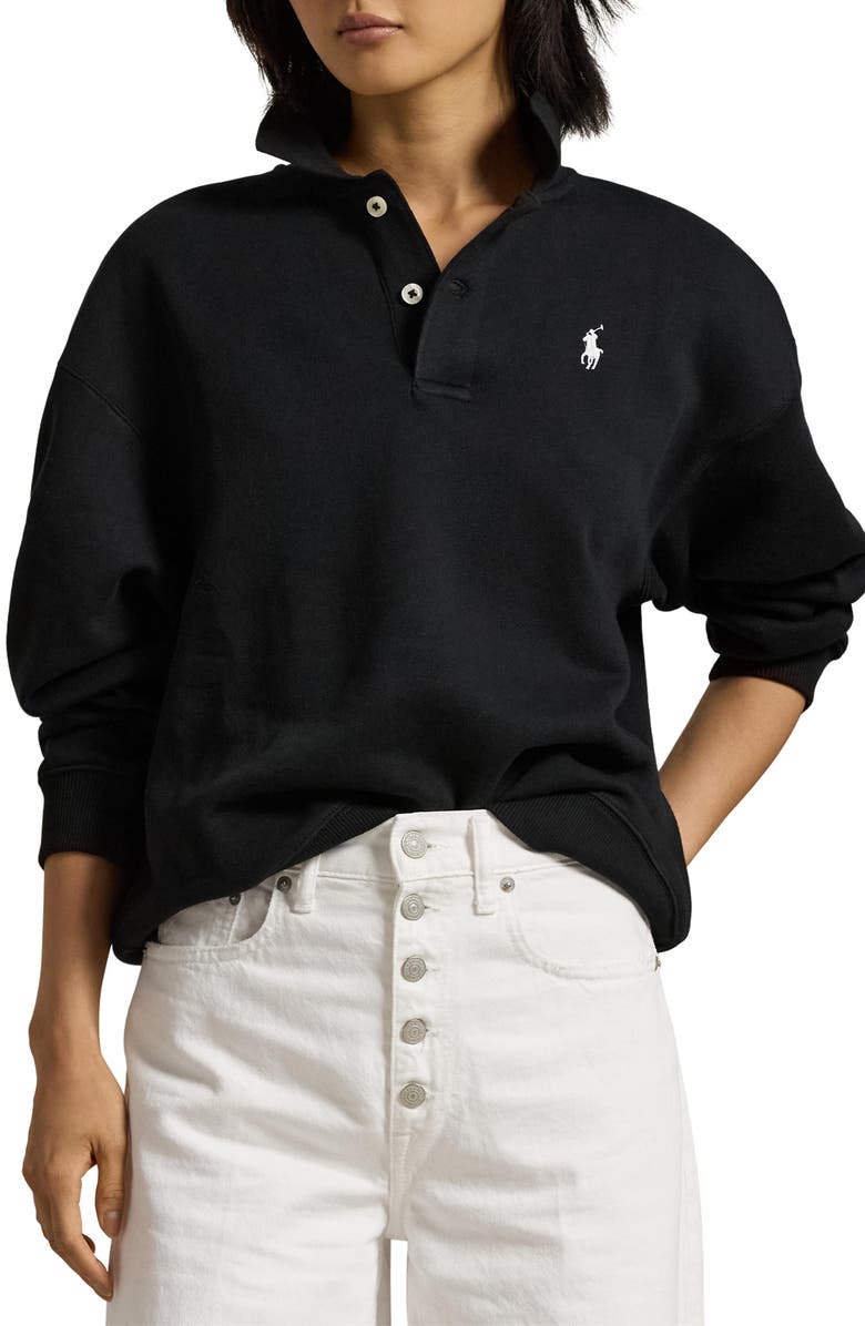 Polo Ralph Lauren Arctic Fleece Polo Sweatshirt, Main, color,