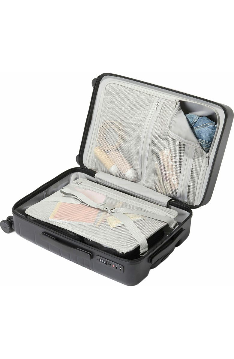 BAGGALLINI Set Wave 22 in. Wheel Hardside Carry-On Suitcase, Alternate, color, Black Hardside