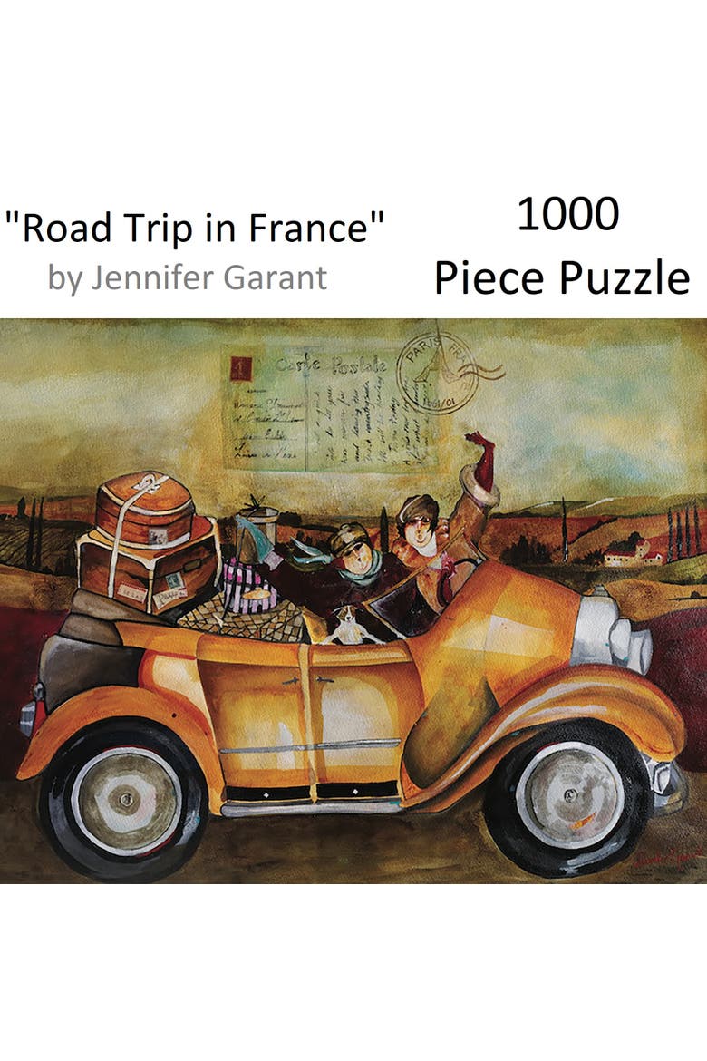 Road Trip in France by Jennifer Garant, 24 x 30 Inches, 1000 Piece Puzzle, Alternate, color, Multicolored