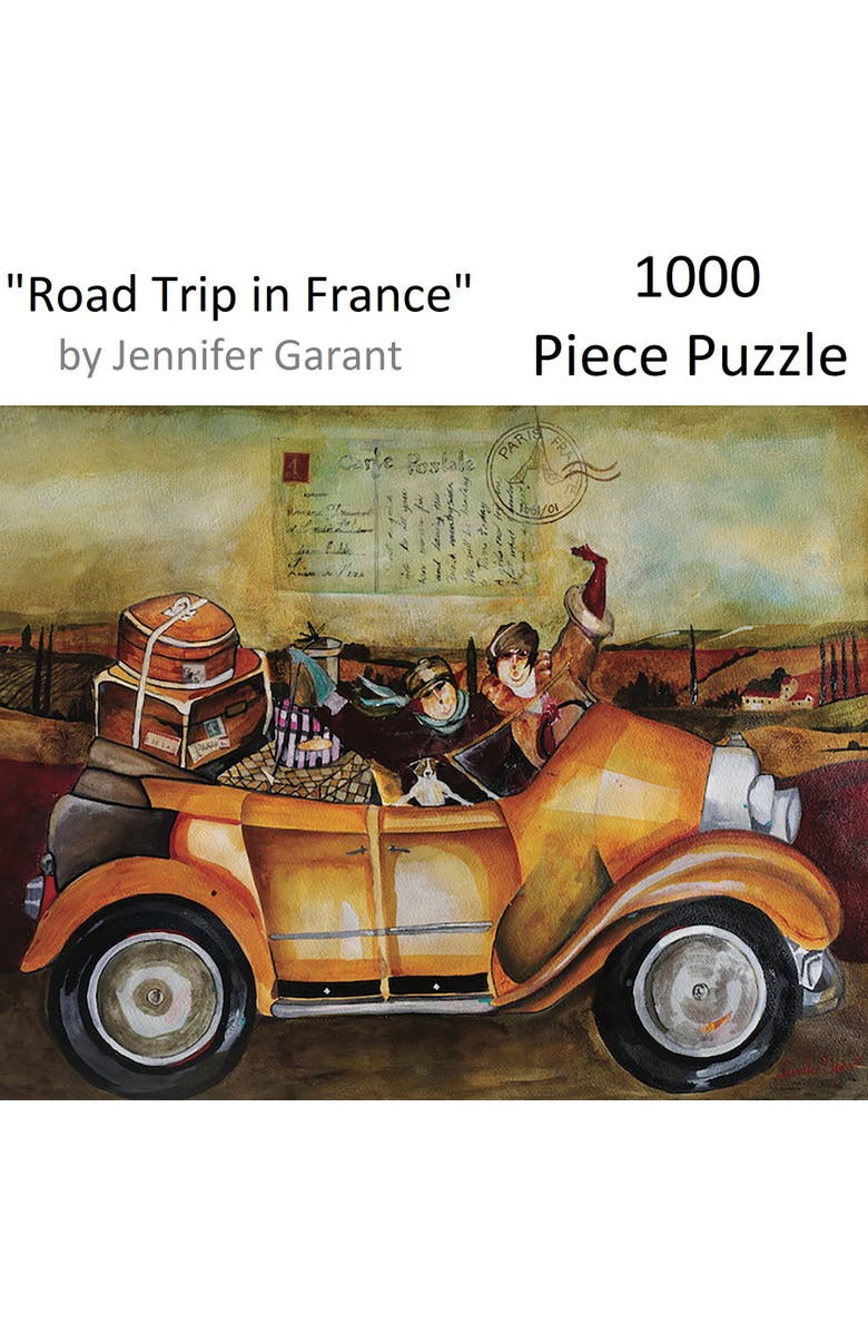 Hart Puzzles Road Trip in France by Jennifer Garant, 24 x 30 Inches, 1000 Piece Puzzle, Alternate, color, Multicolored