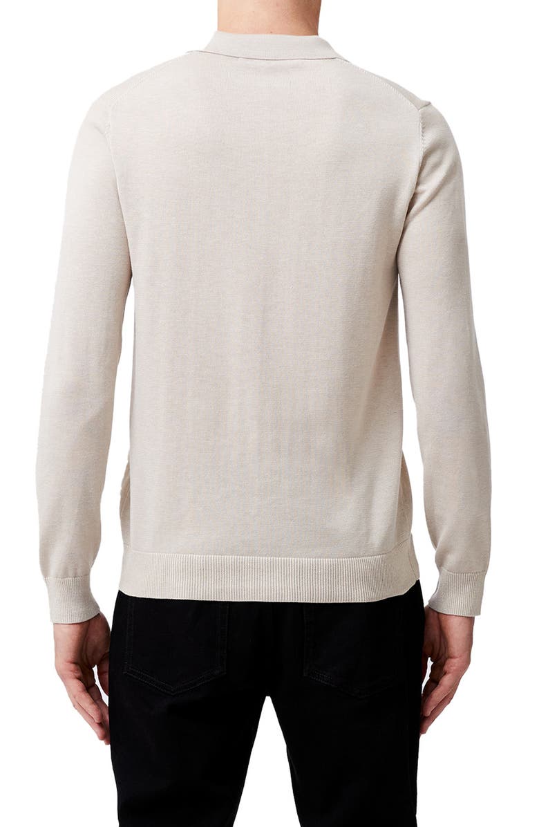 French Connection Long Sleeve Polo Sweater, Alternate, color, 