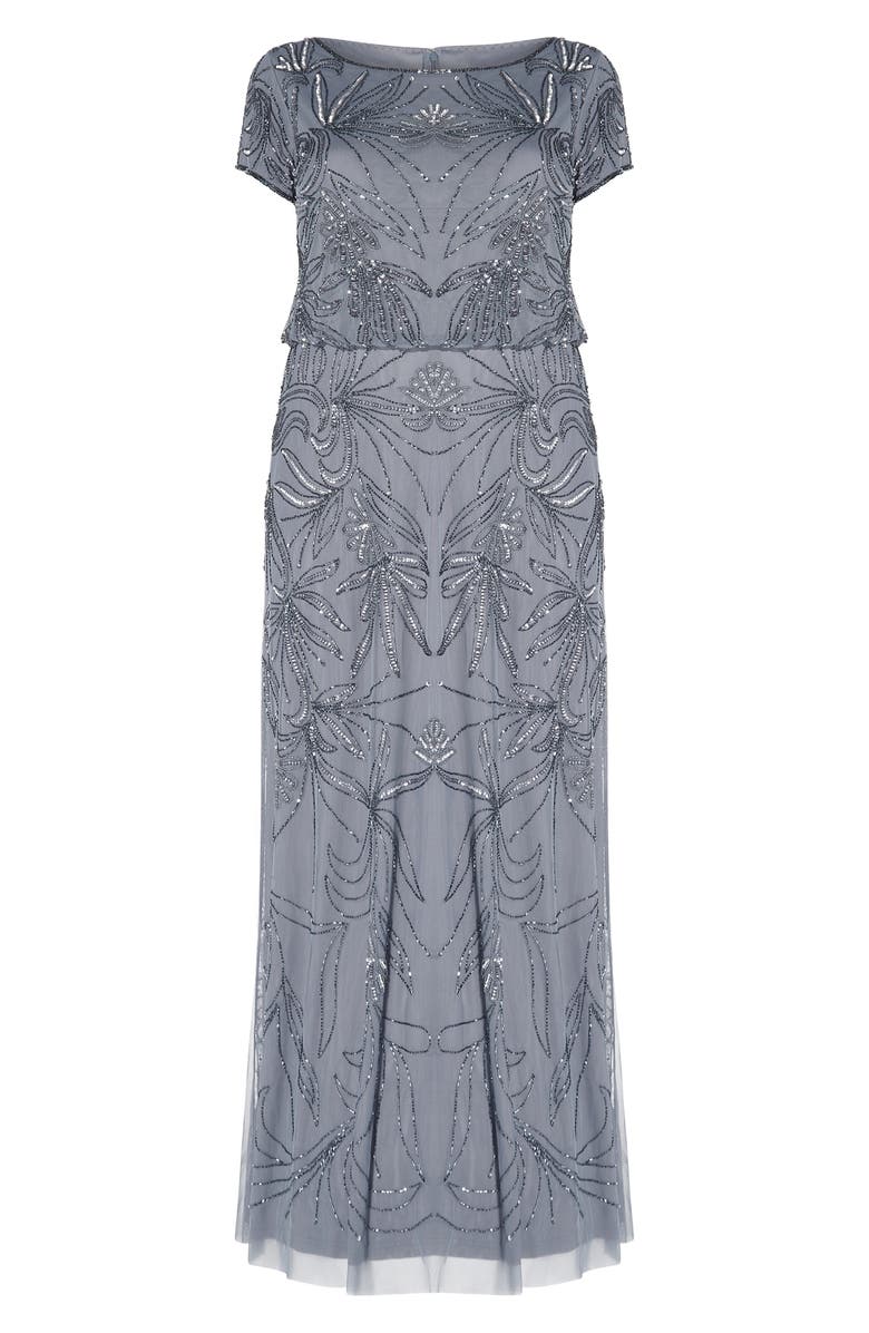 Adrianna Papell Beaded Gown, Alternate, color, 