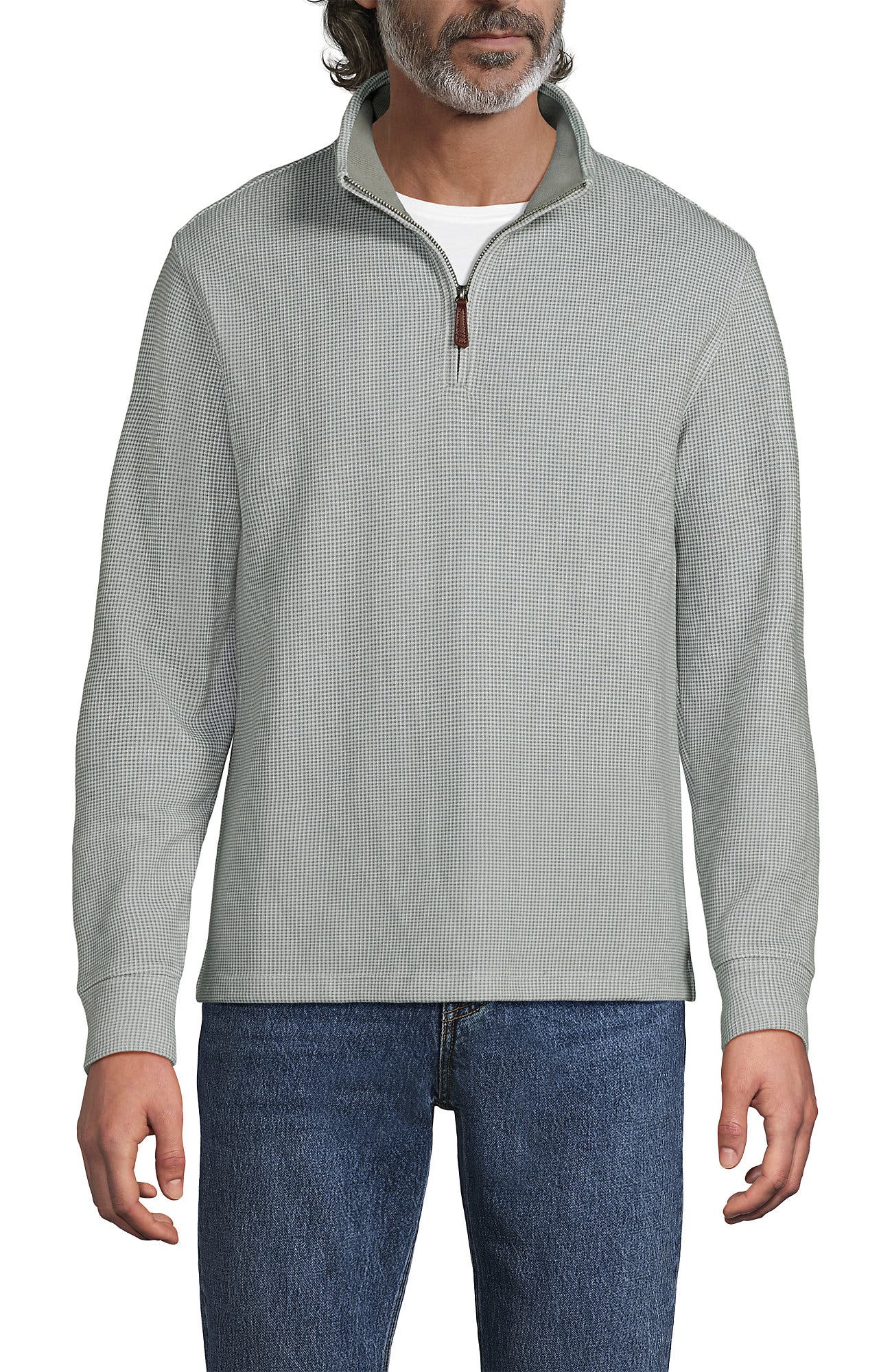 Bedford Rib Casual Quarter Zip Sweater