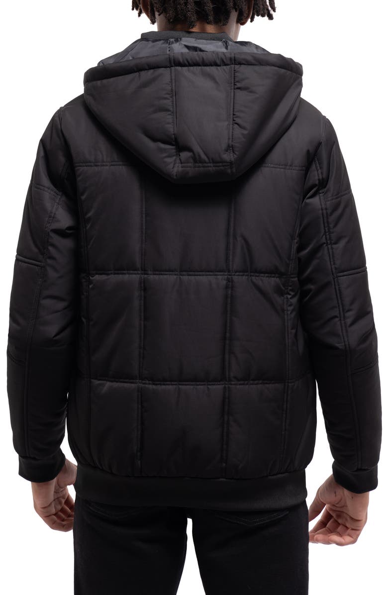 XRAY Hooded Puffer Jacket, Alternate, color, Black