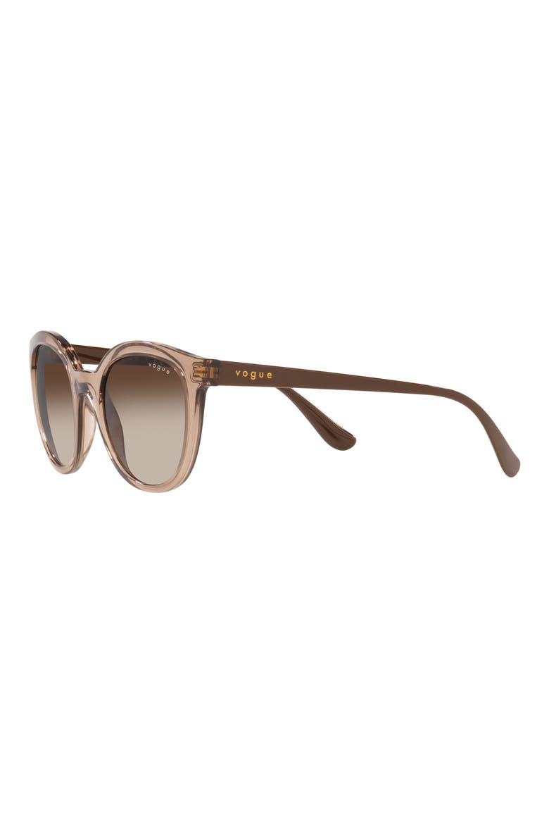 50mm Gradient Oval Sunglasses, Alternate, color, TRANSPARENT