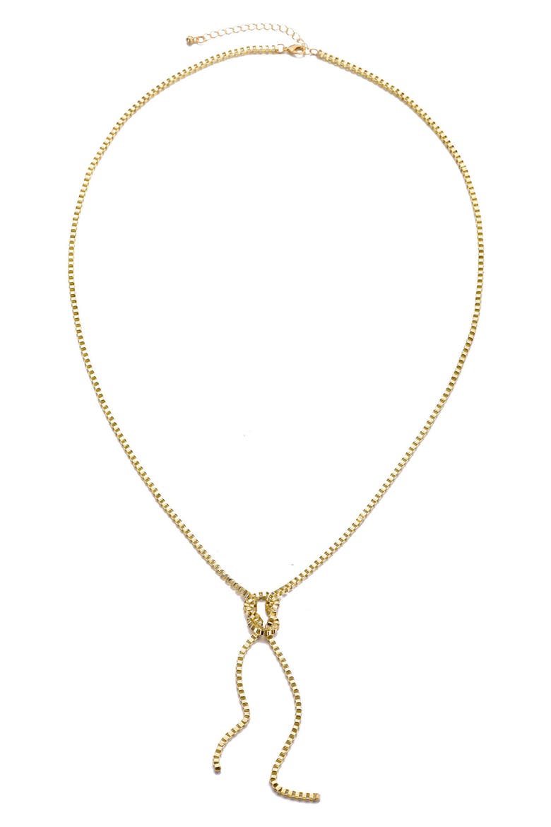Crystal Tennis Necklace, Alternate, color, GOLD