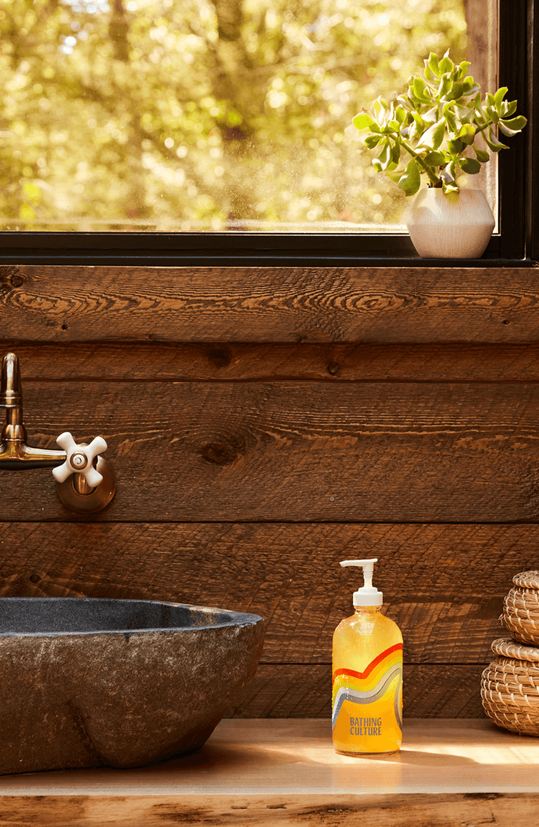 Bathing Culture Mind and Body Wash Refillable Glass, Alternate, color, 