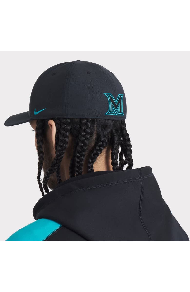 Nike Men's Nike Black Miami Marlins 2025 City Connect Performance Swoosh Flex Hat, Alternate, color, Black