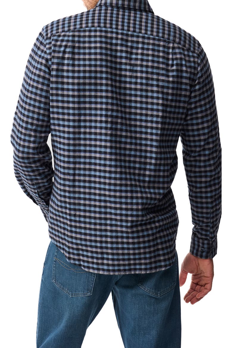 All Day Bay Check Button-Up Shirt, Alternate, color, DEEP OCEAN