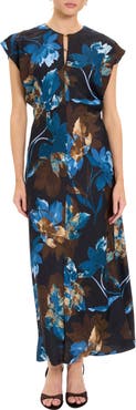 Maggy London Floral Printed Maxi Dress