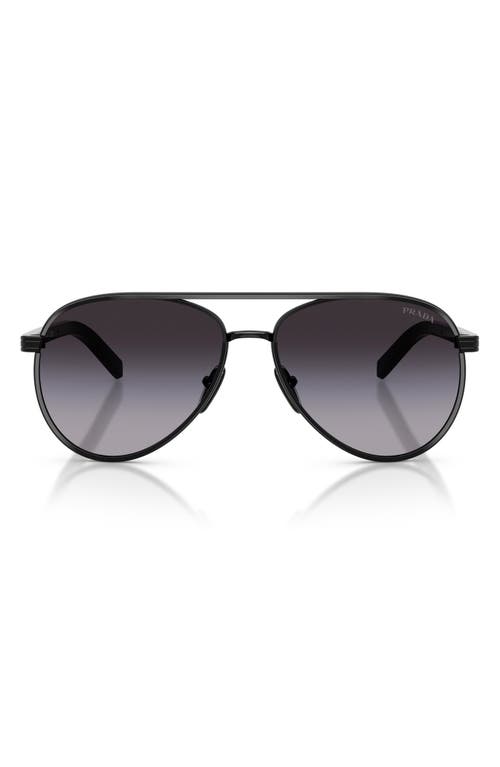 Prada 59mm Pilot Sunglasses