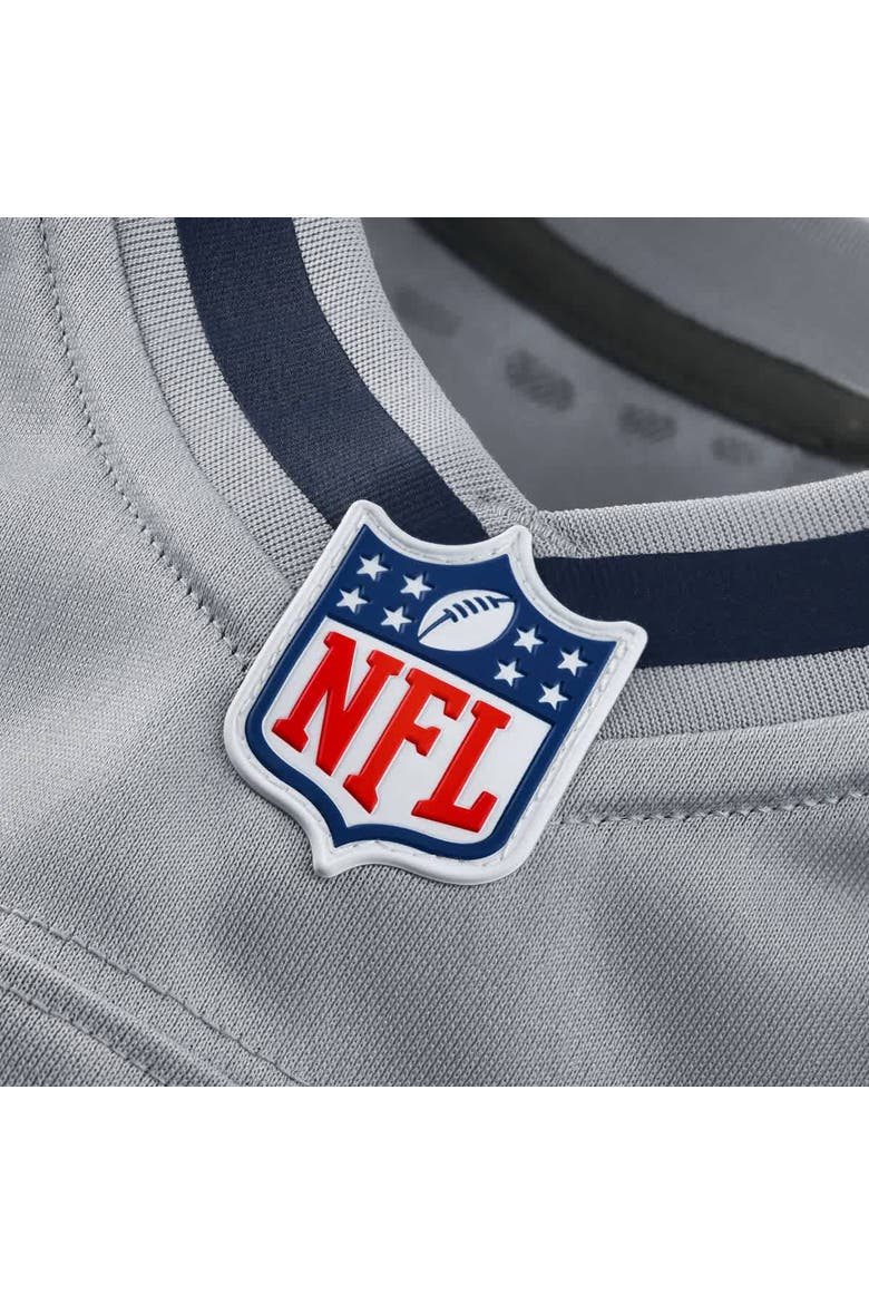 Men's Nike Jaxon Smith-Njigba Wolf Gray Seattle Seahawks 2025 Rivalries Collection Game Jersey, Alternate, color, Gray