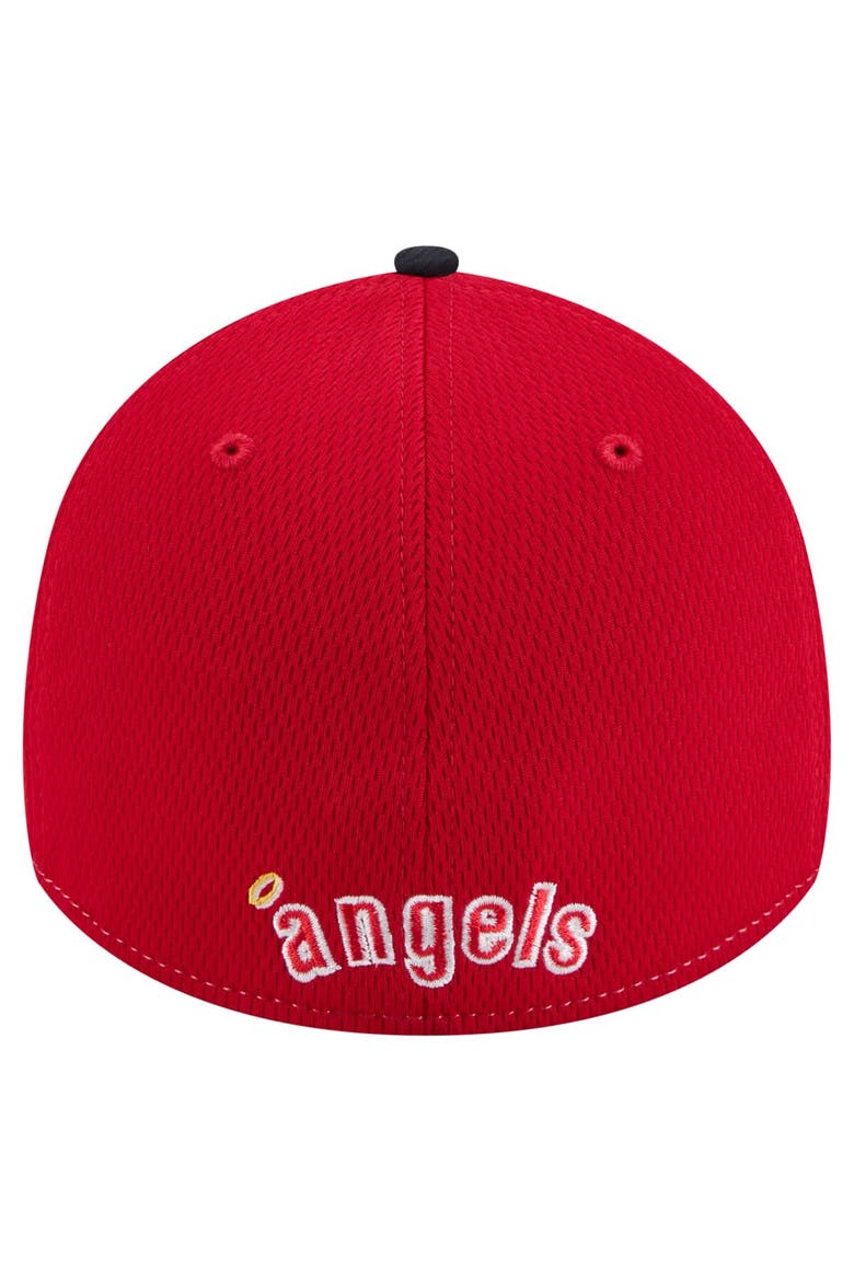 Men's New Era Red/Navy Los Angeles Angels 2025 MLB Clubhouse 39THIRTY Flex Hat, Alternate, color, Red