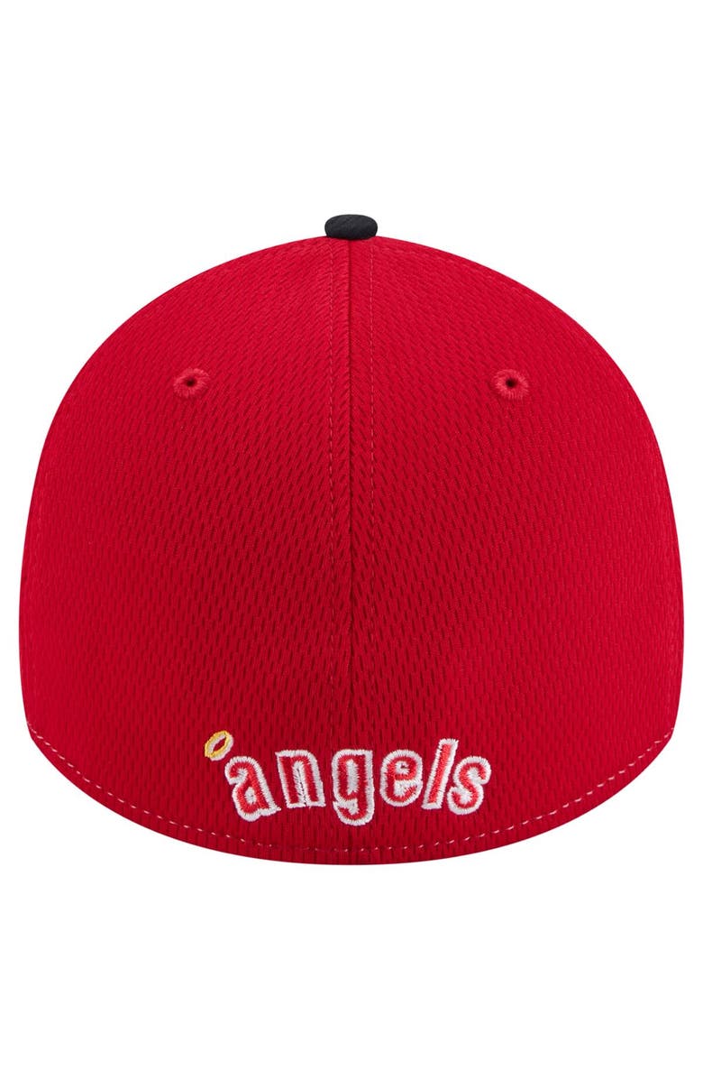 New Era Men's New Era Red/Navy Los Angeles Angels 2025 MLB Clubhouse 39THIRTY Flex Hat, Alternate, color, Red