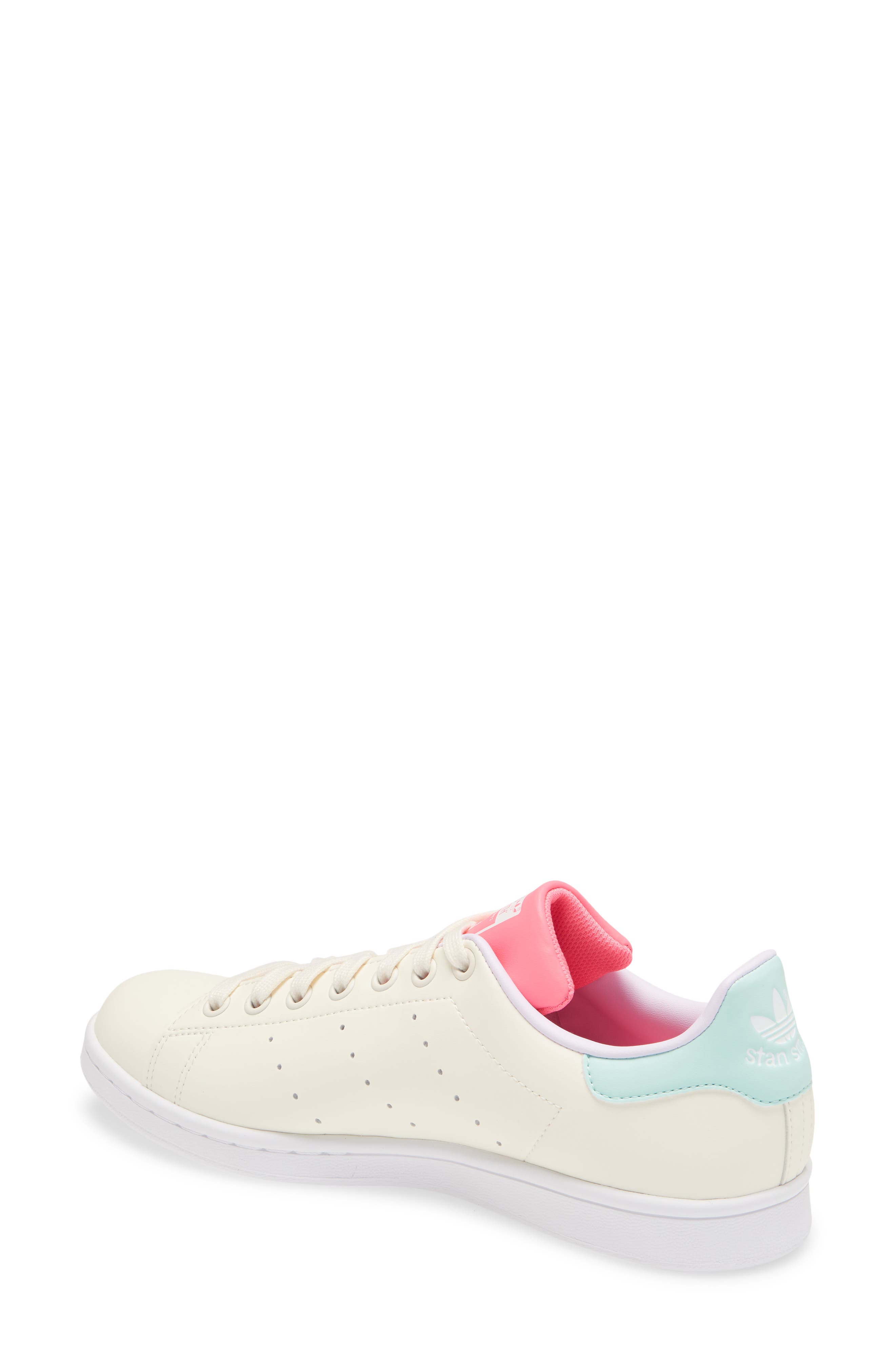 Primegreen Stan Smith Sneaker, Alternate, color, CREAM WHITE/ CREAM WHITE/ MINT