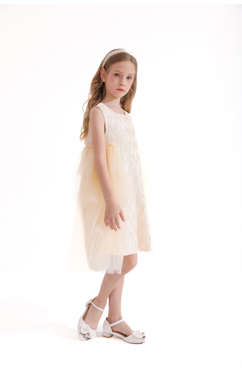 Tulleen Sonata Dress, Alternate, color, Champagne