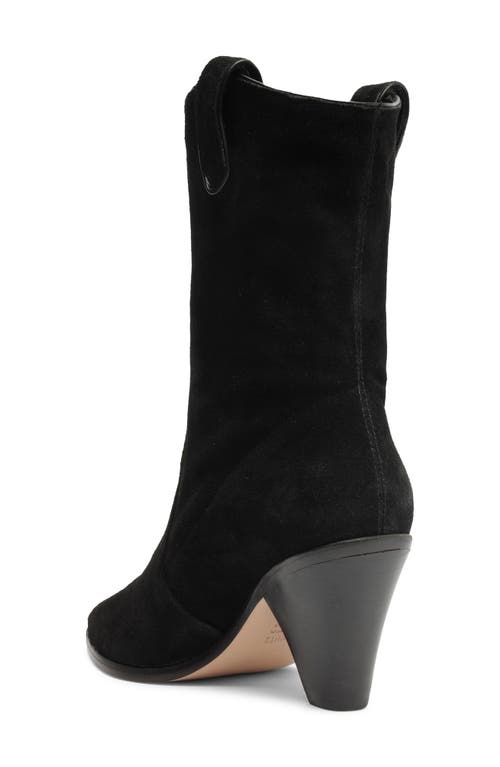 Schutz Mackie Pointed Toe Bootie In Black