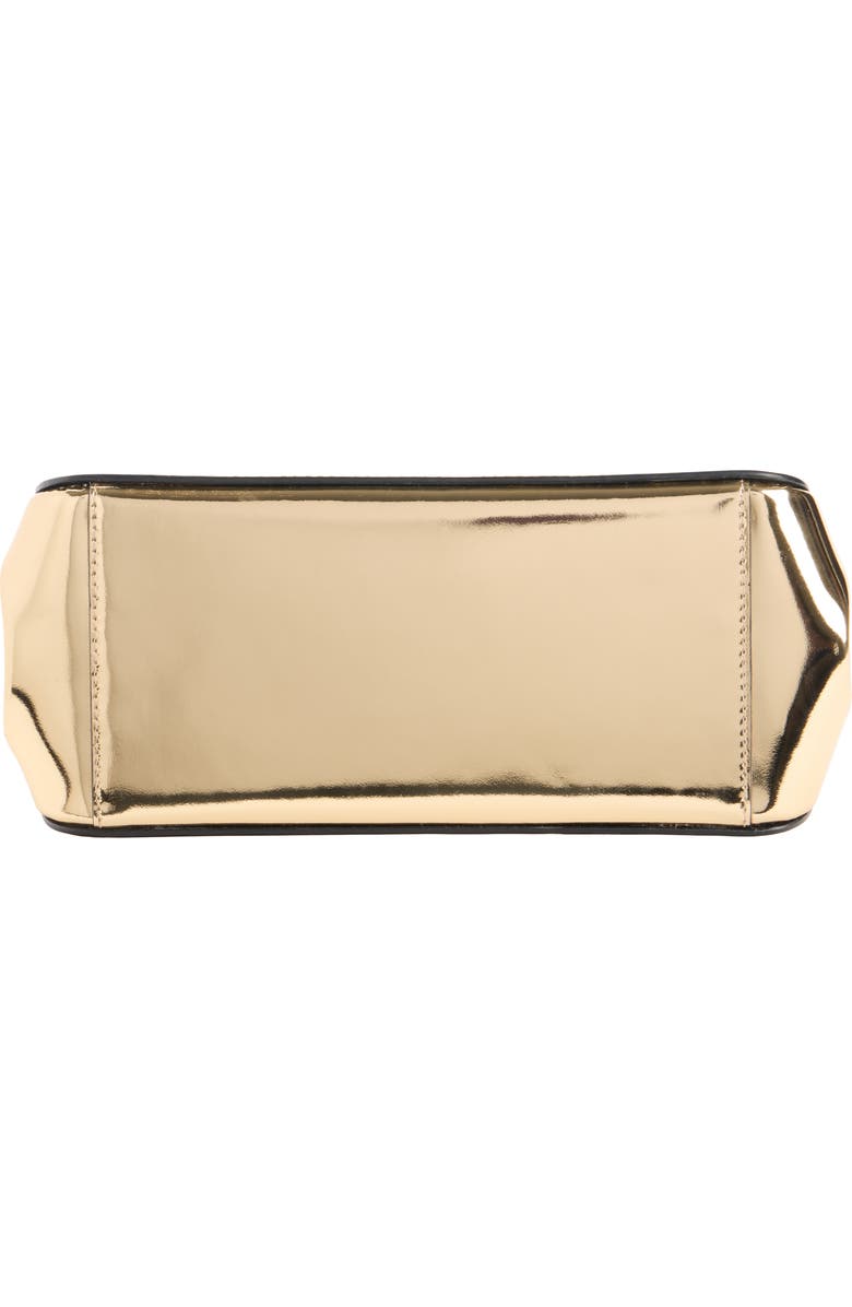 Givenchy Mini Pinch Metallic Leather Top Handle Bag, Alternate, color, 715-Golden