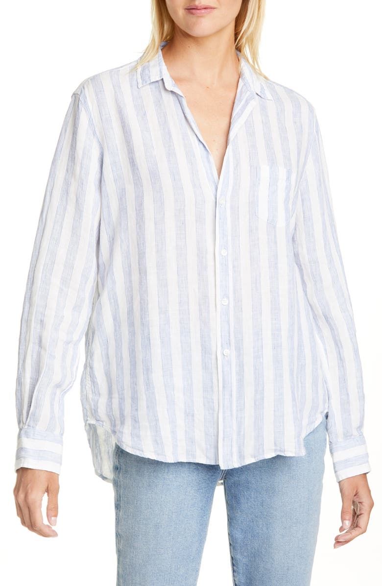 Frank & Eileen Eileen Stripe Linen Shirt, Main, color, 