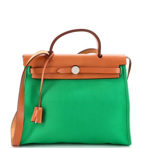 Herbag Zip Leather and Toile 31