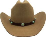 MODERN MONARCHIE Western Hat with Turqouise Band