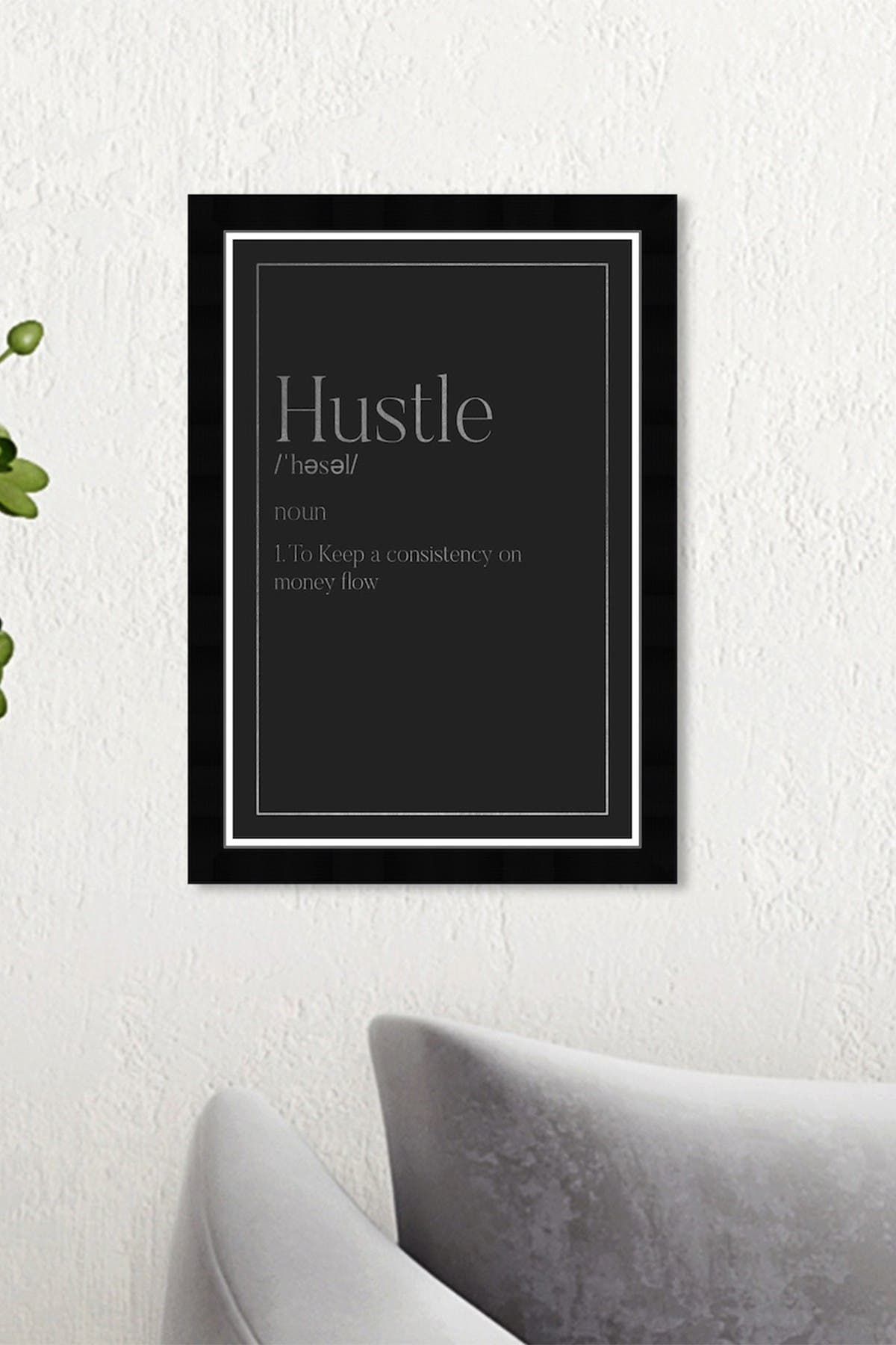 Wynwood Studio Hustle Typography Framed Wall Art | Nordstromrack
