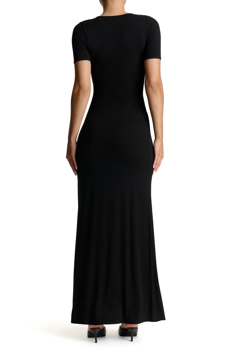 Deep V-Neck Maxi Dress