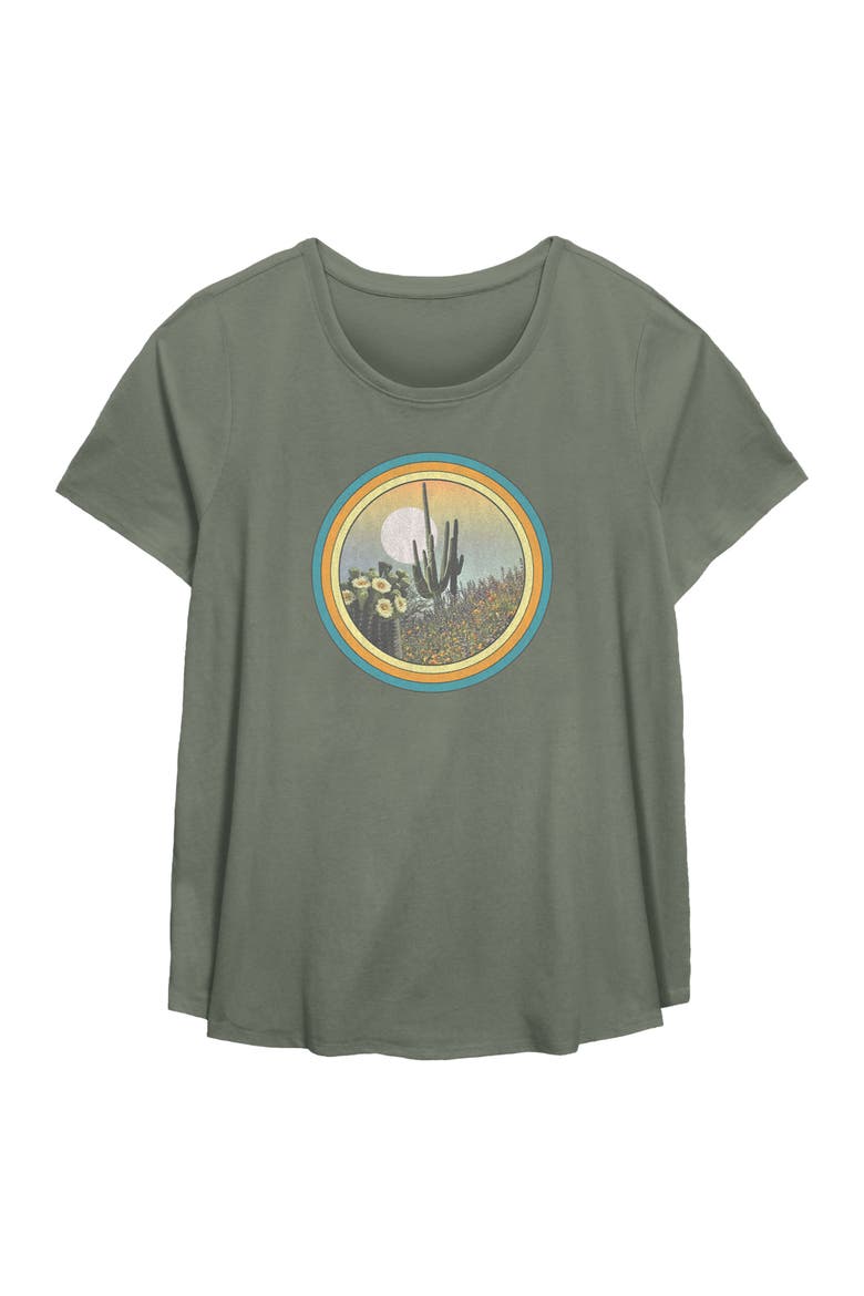 Women's Lost Gods Vintage Frame Desert  Graphic T-Shirt, Main, color, Sage Green