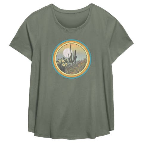 Women's Lost Gods Vintage Frame Desert  Graphic T-Shirt