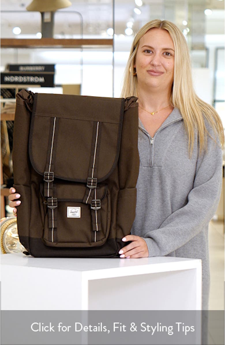 Premium Little America Recycled Polyester Backpack, sales video thumbnail