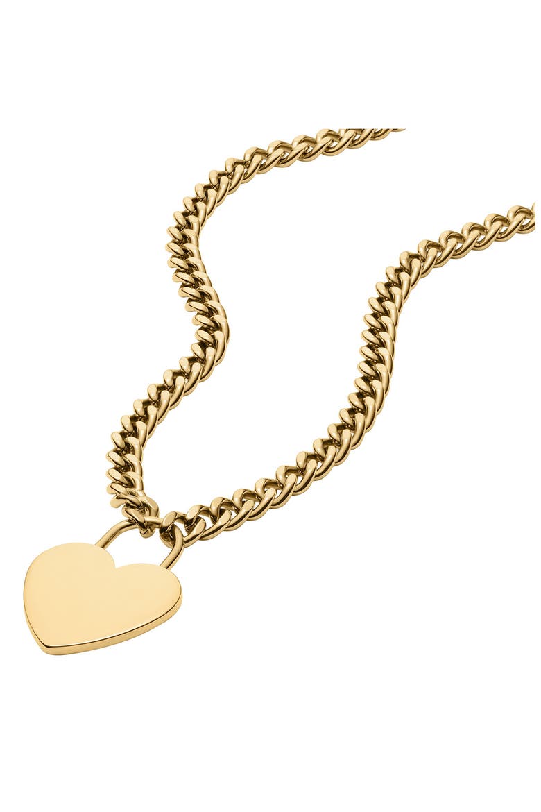 Sutton Heart Pendant Necklace, Alternate, color, GOLD